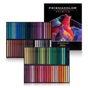 Luscious Prismacolor Nupastels - hard ones for fine detail...